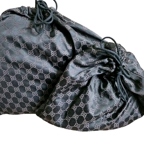 Balenciaga x Gucci The Hacker Project Mini Jackie 1961 Hobo BB Canvas Black IT - Picture 12 of 13